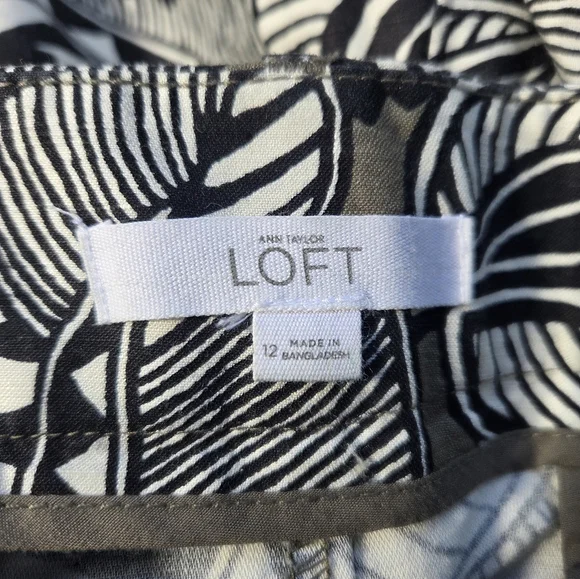 Ann Taylor LOFT‎ Women's Linen Cotton Tropical Shorts-The Riviera Short - Picture 5 of 5